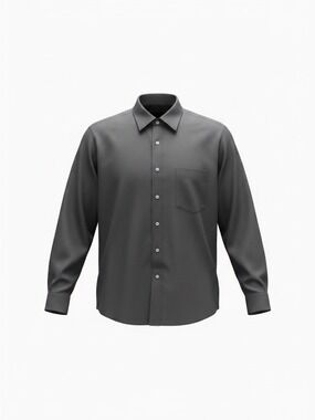 Hugo Boss Men's Charcoal Dress Shirt, 100% Cotton 16.5